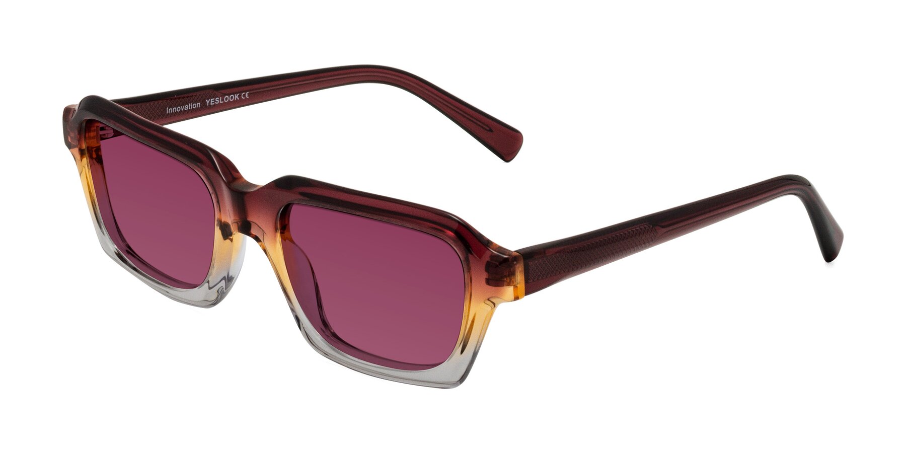 Angle of Innovation in Dawn with Wine Tinted Lenses