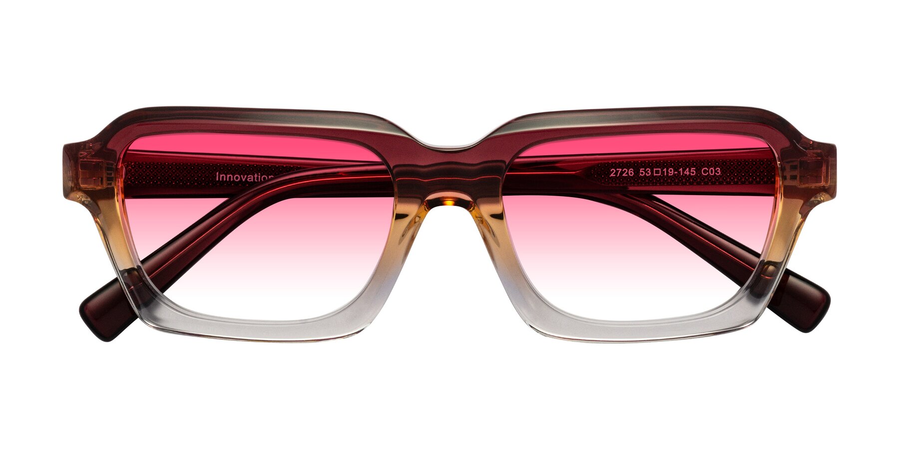 Folded Front of Innovation in Dawn with Pink Gradient Lenses
