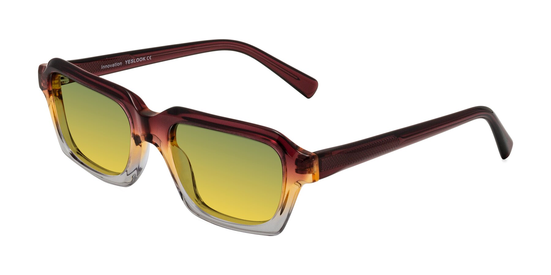 Angle of Innovation in Dawn with Green / Yellow Gradient Lenses