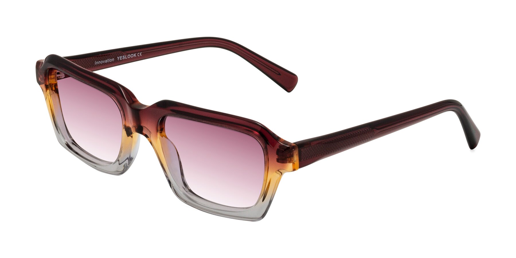 Angle of Innovation in Dawn with Wine Gradient Lenses