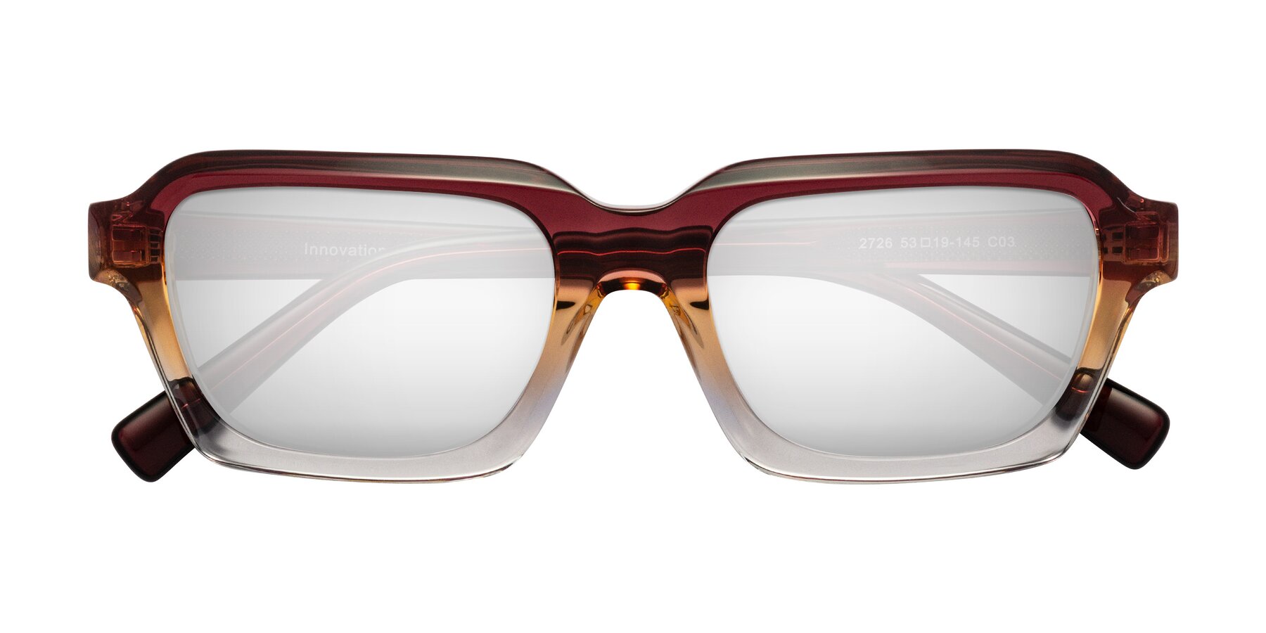 Folded Front of Innovation in Dawn with Silver Mirrored Lenses