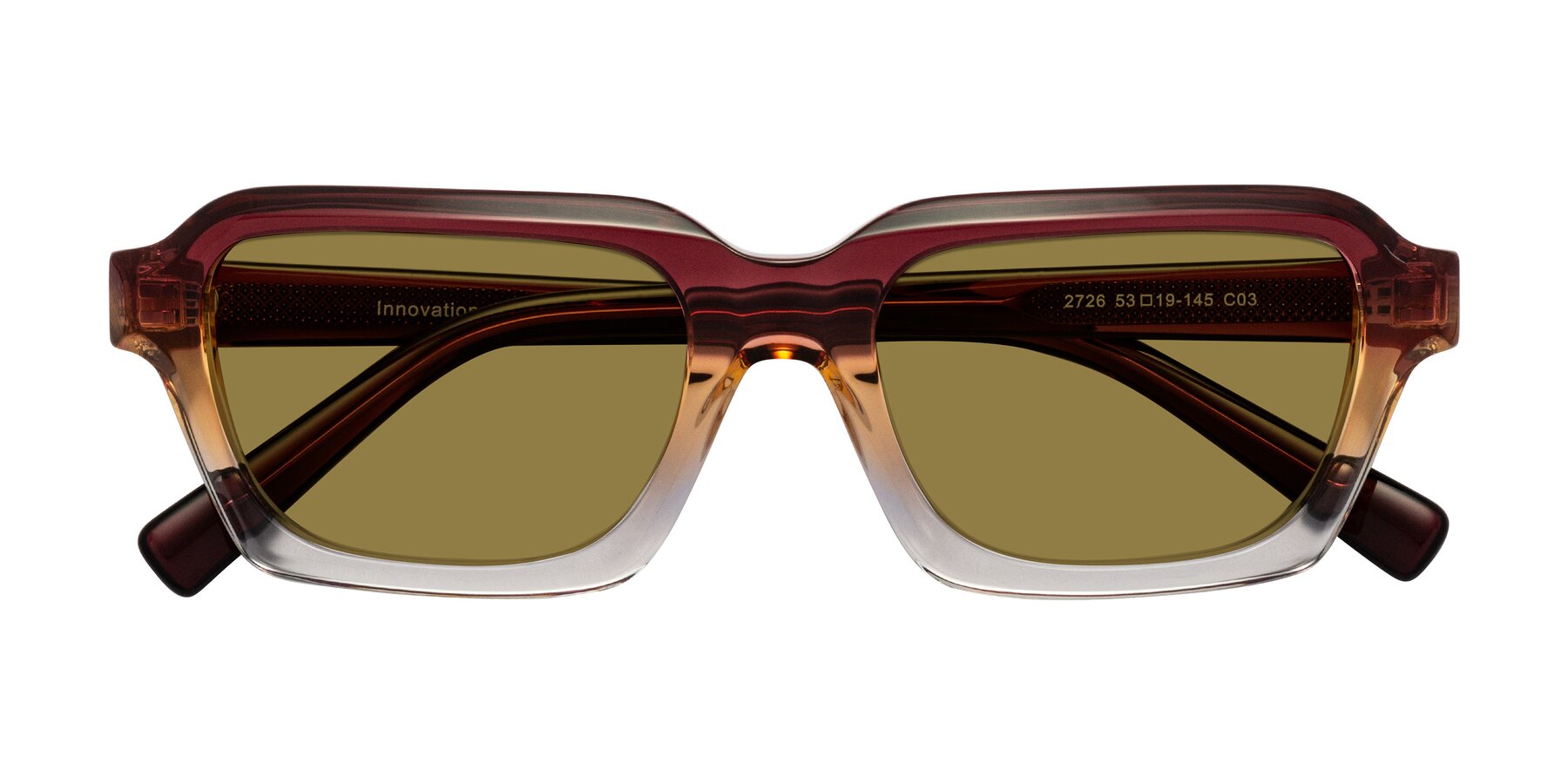 Folded Front of Innovation in Dawn with Brown Polarized Lenses