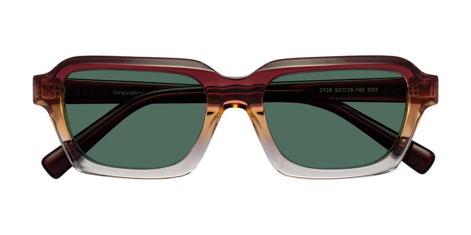 Folded Front of Innovation in Dawn with Green Polarized Lenses