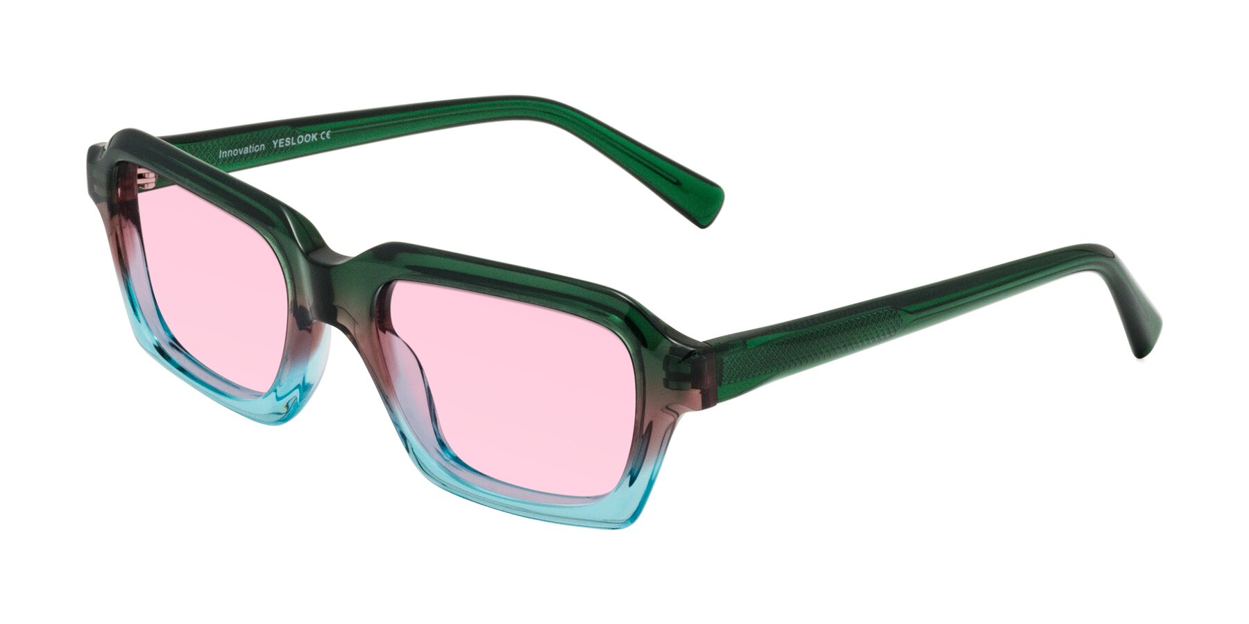 Angle of Innovation in Aurora with Light Pink Tinted Lenses