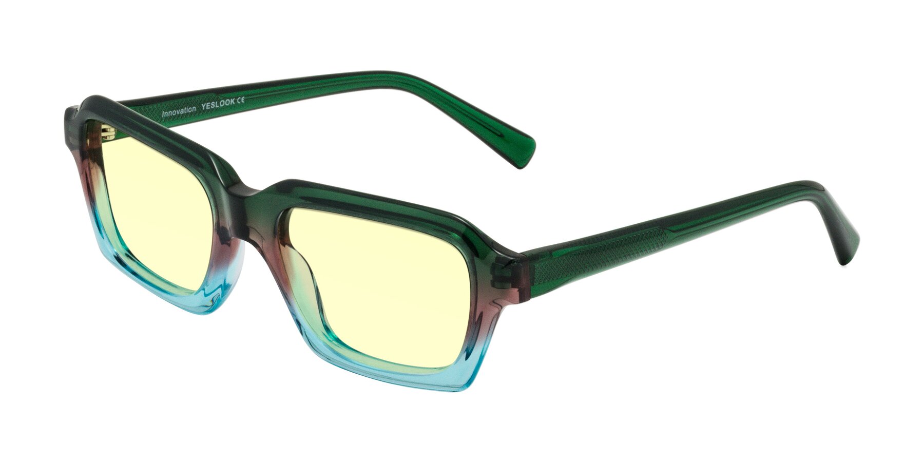 Angle of Innovation in Aurora with Light Yellow Tinted Lenses