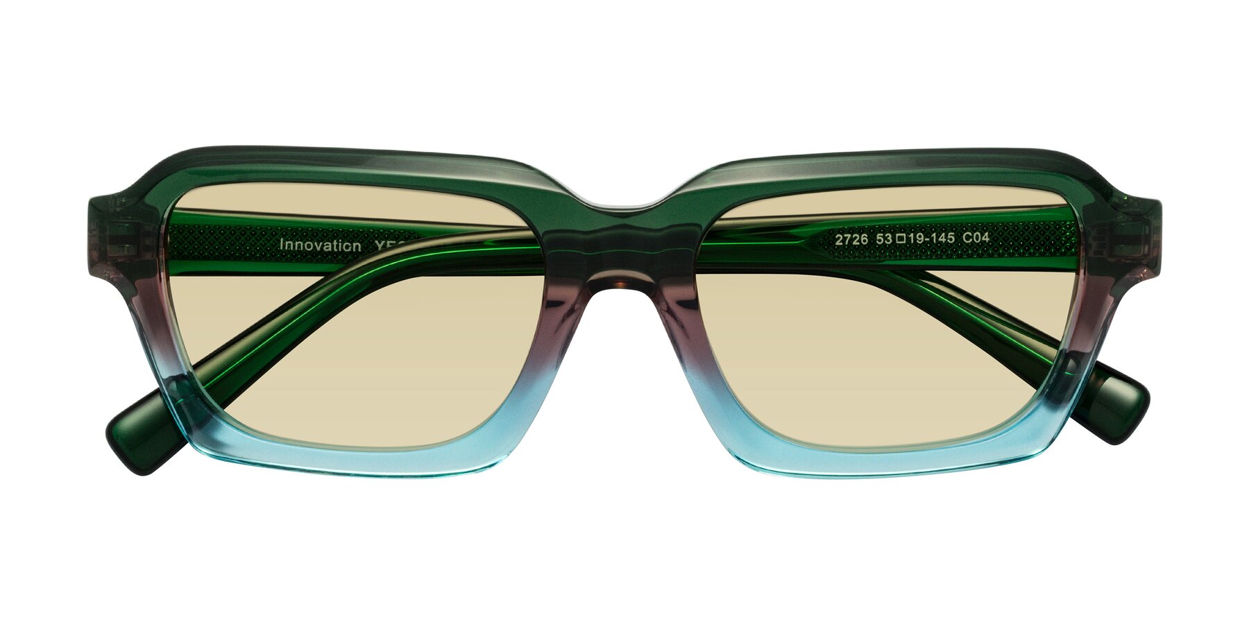 Folded Front of Innovation in Aurora with Light Champagne Tinted Lenses