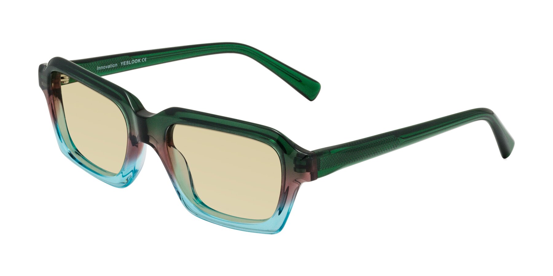 Angle of Innovation in Aurora with Light Champagne Tinted Lenses