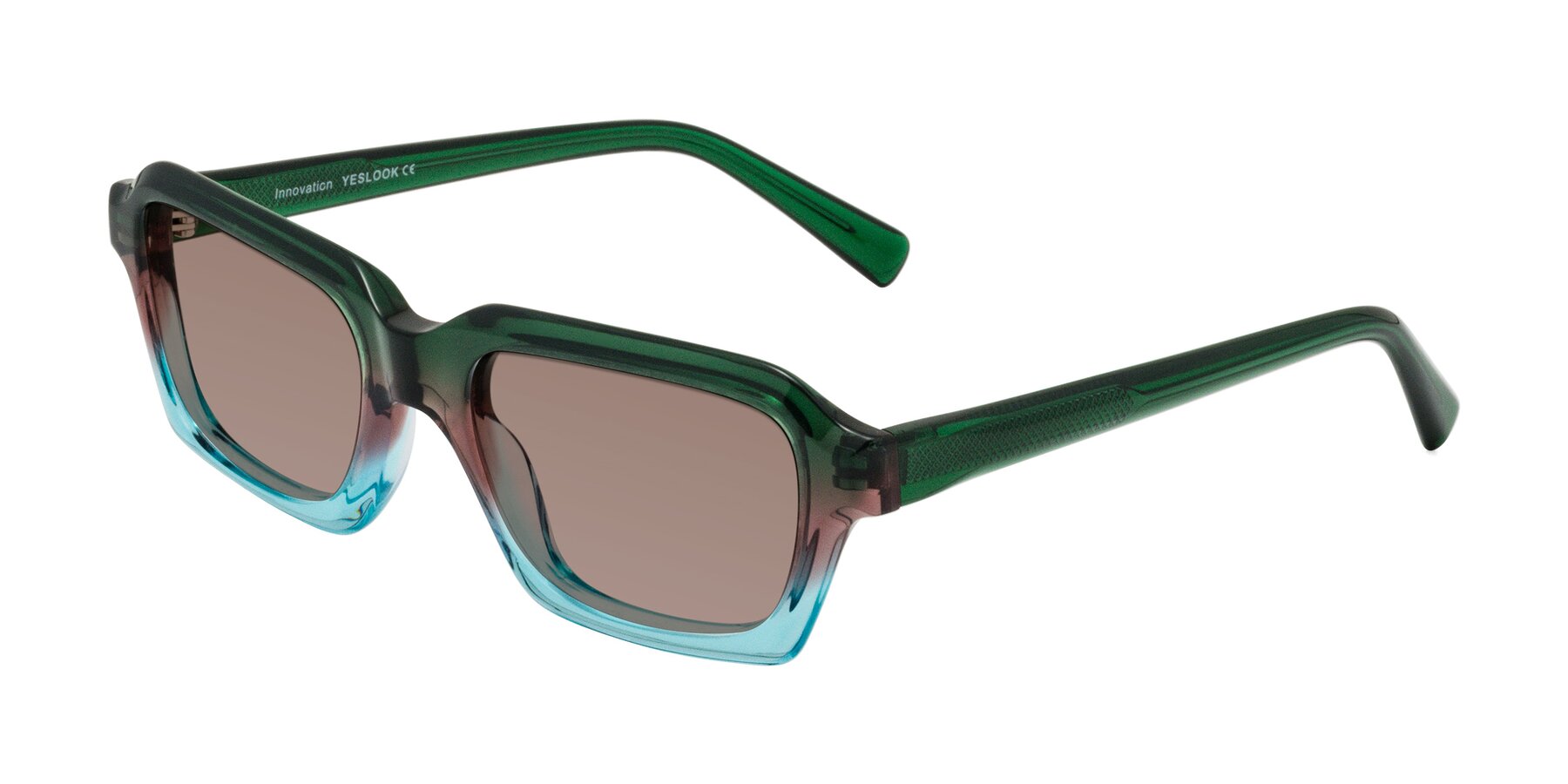 Angle of Innovation in Aurora with Medium Brown Tinted Lenses