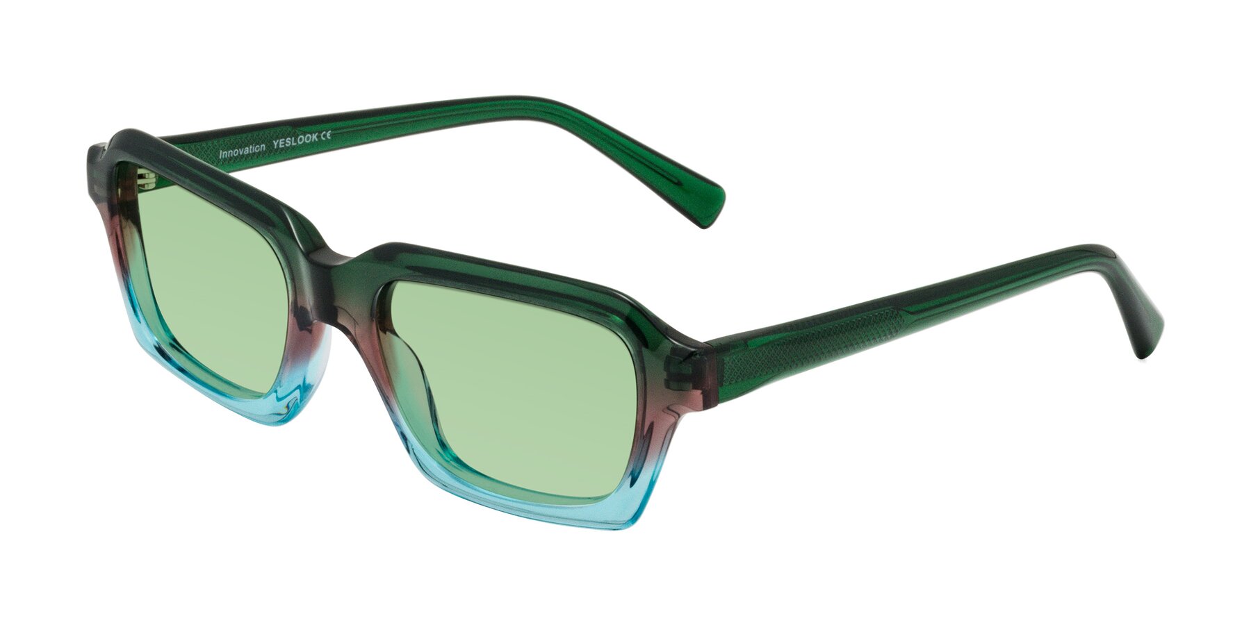 Angle of Innovation in Aurora with Medium Green Tinted Lenses