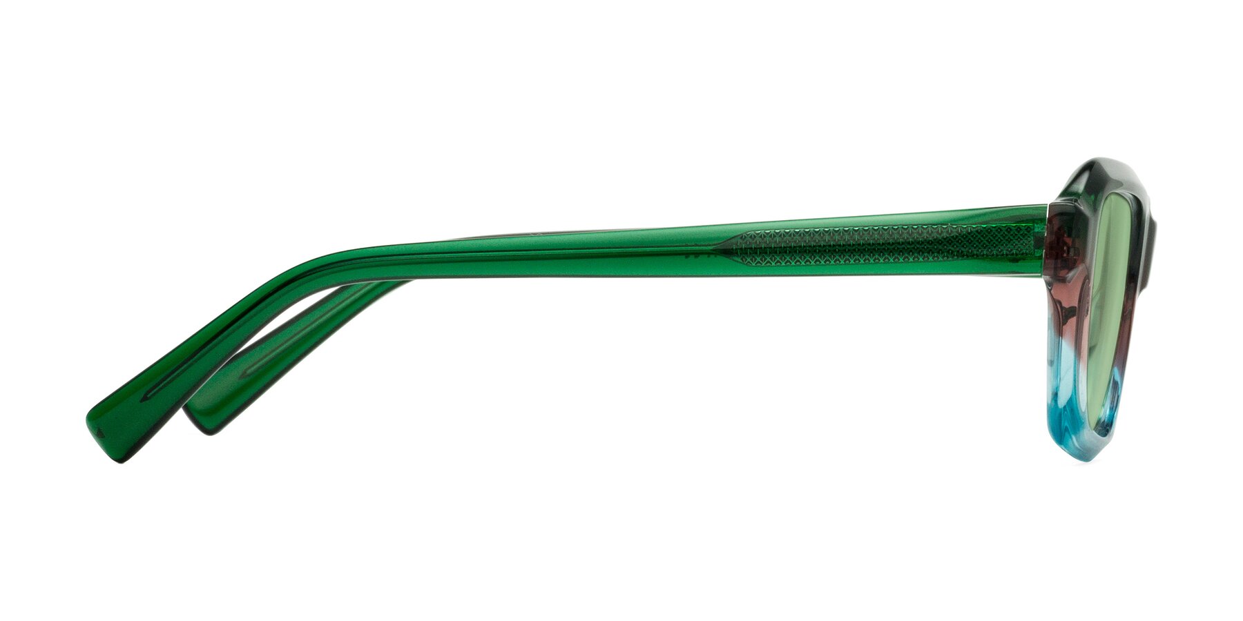Side of Innovation in Aurora with Medium Green Tinted Lenses