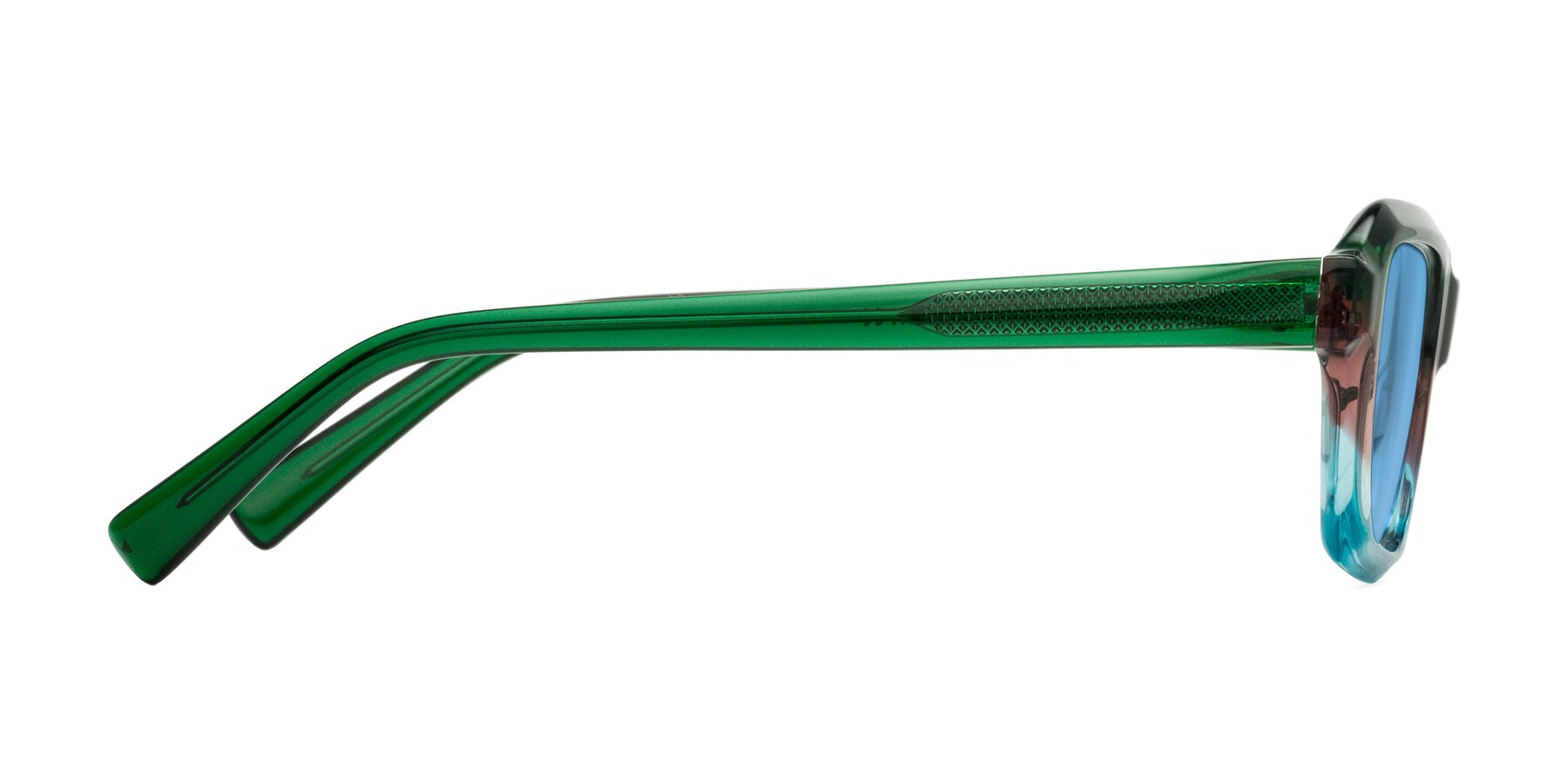 Side of Innovation in Aurora with Medium Blue Tinted Lenses