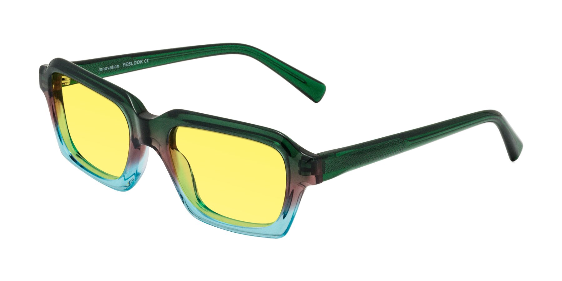 Angle of Innovation in Aurora with Medium Yellow Tinted Lenses