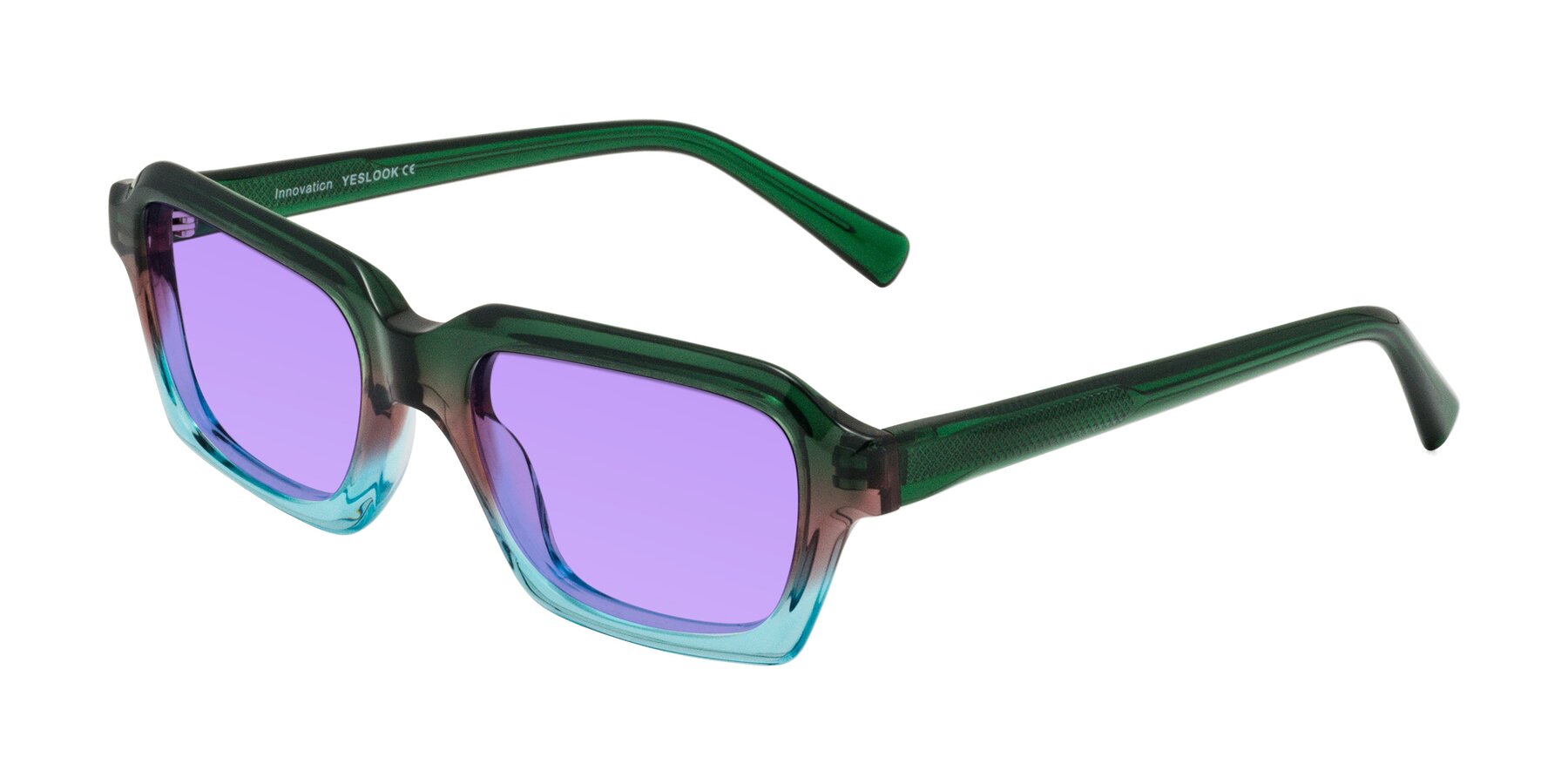 Angle of Innovation in Aurora with Medium Purple Tinted Lenses