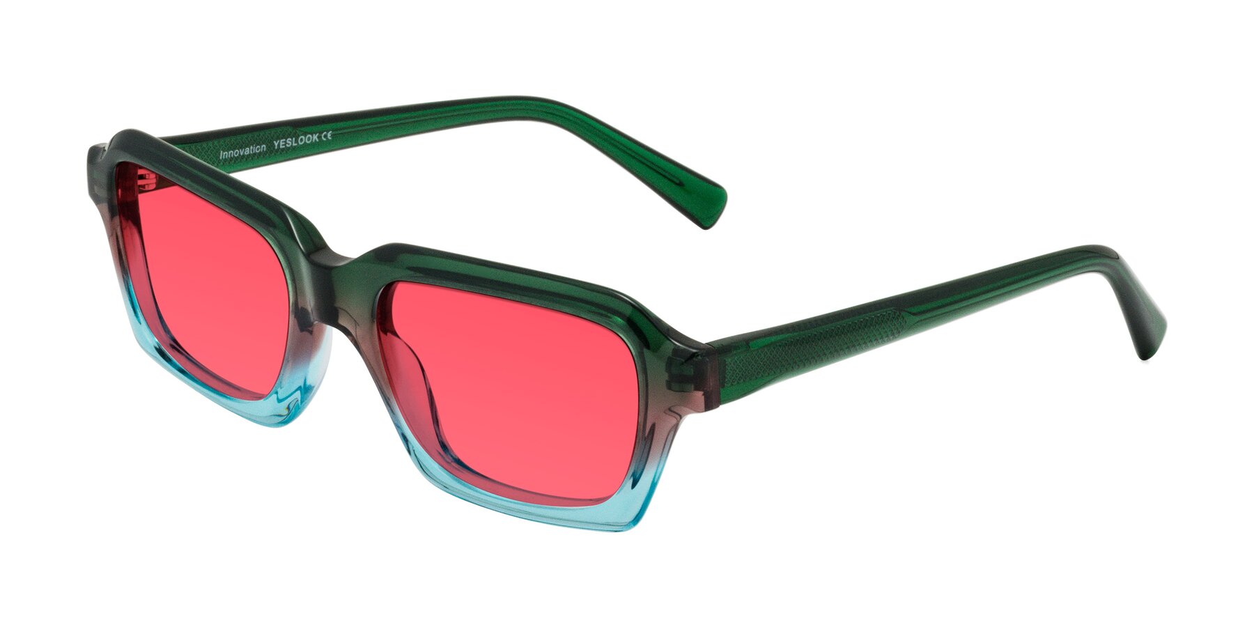 Angle of Innovation in Aurora with Red Tinted Lenses