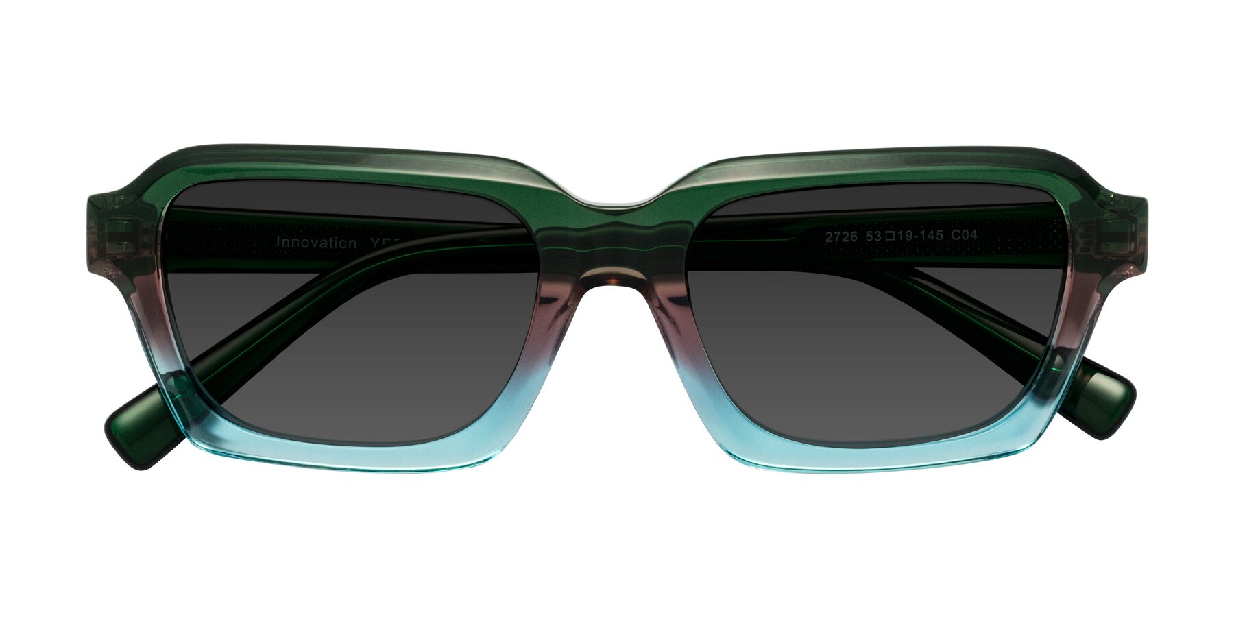 Folded Front of Innovation in Aurora with Gray Tinted Lenses