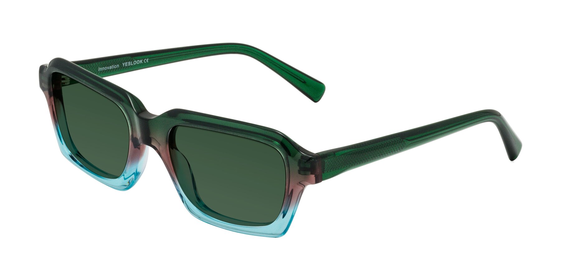 Angle of Innovation in Aurora with Green Tinted Lenses