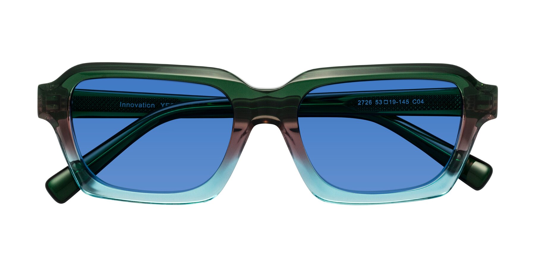 Folded Front of Innovation in Aurora with Blue Tinted Lenses