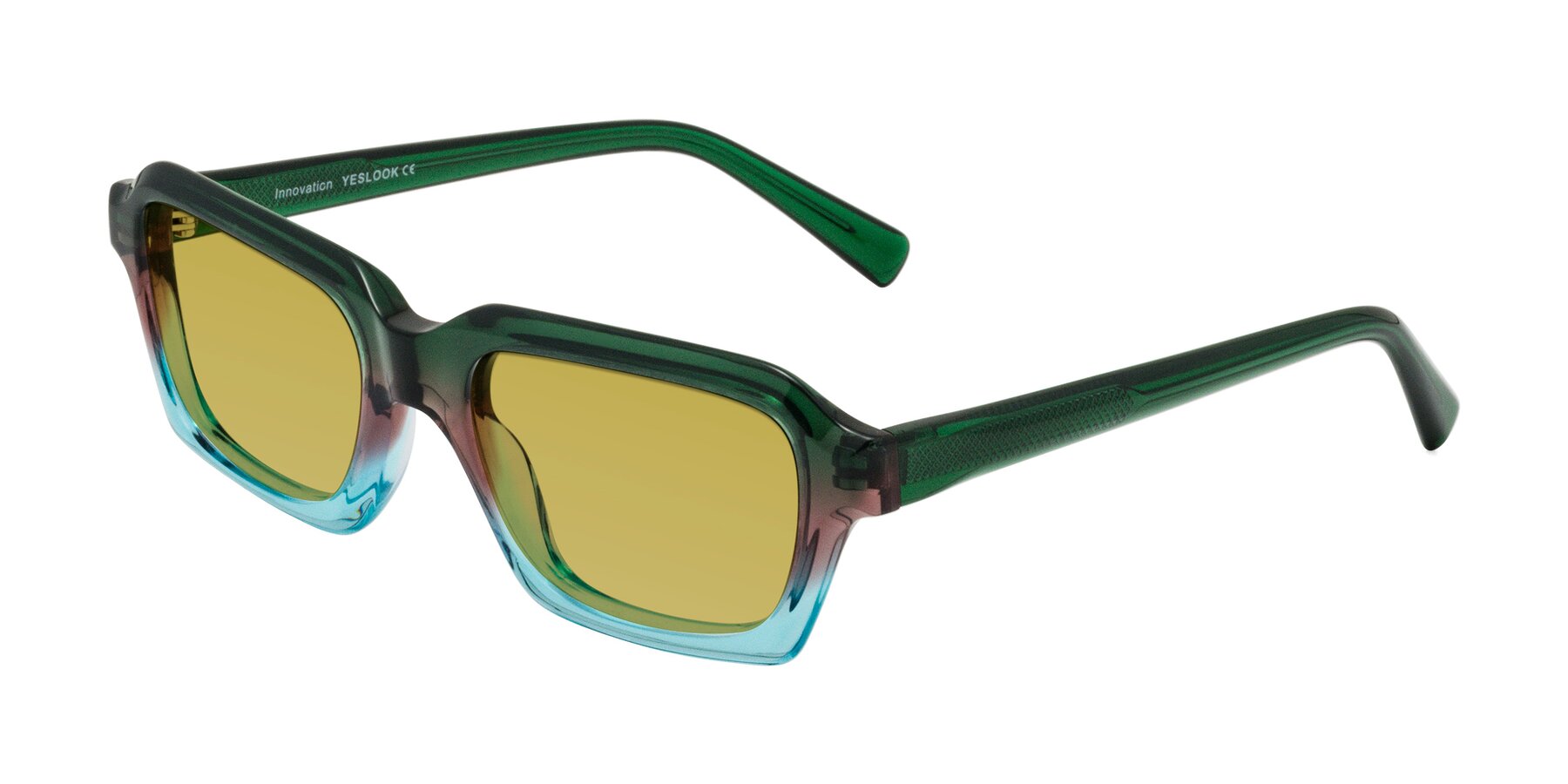 Angle of Innovation in Aurora with Champagne Tinted Lenses