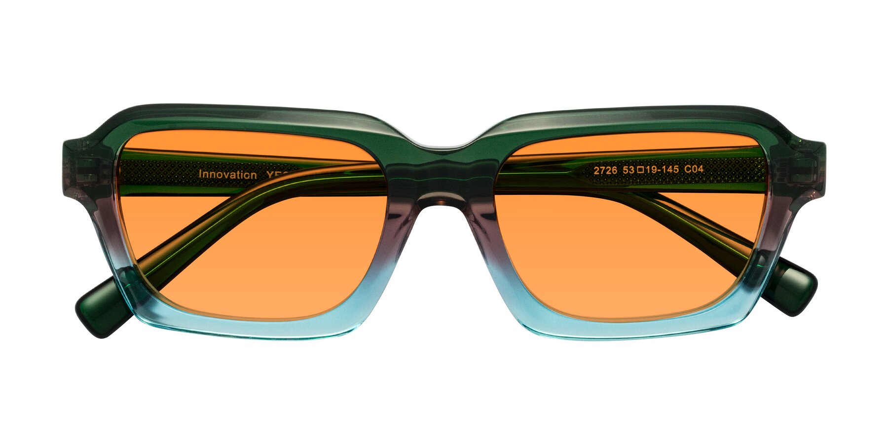 Folded Front of Innovation in Aurora with Orange Tinted Lenses