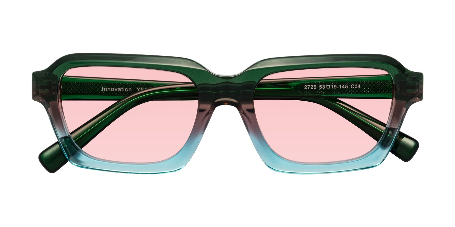 Folded Front of Innovation in Aurora with Light Garnet Tinted Lenses
