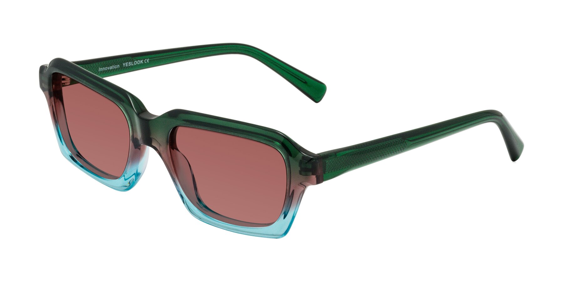 Angle of Innovation in Aurora with Garnet Tinted Lenses