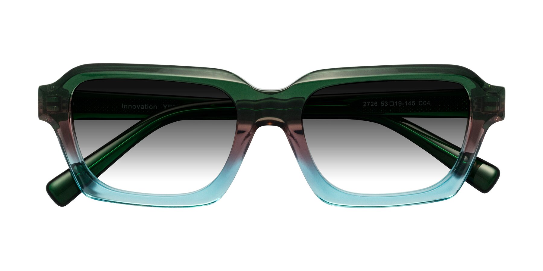Folded Front of Innovation in Aurora with Gray Gradient Lenses
