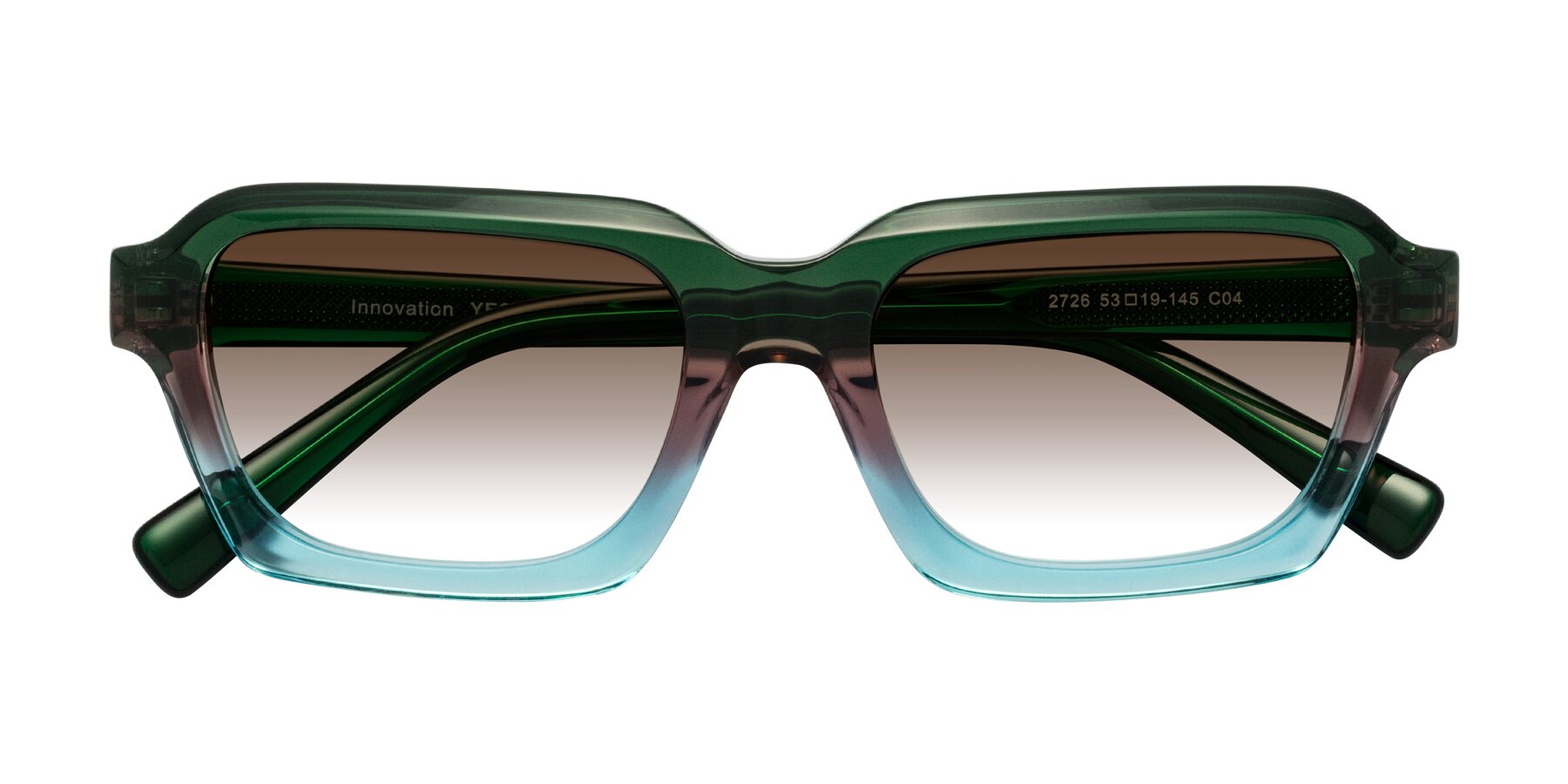 Folded Front of Innovation in Aurora with Brown Gradient Lenses