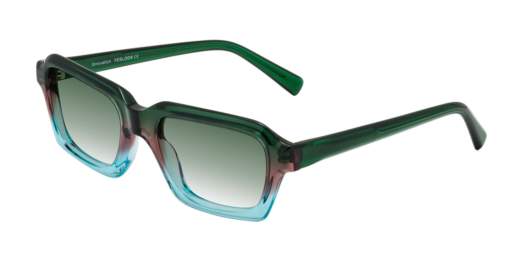 Angle of Innovation in Aurora with Green Gradient Lenses