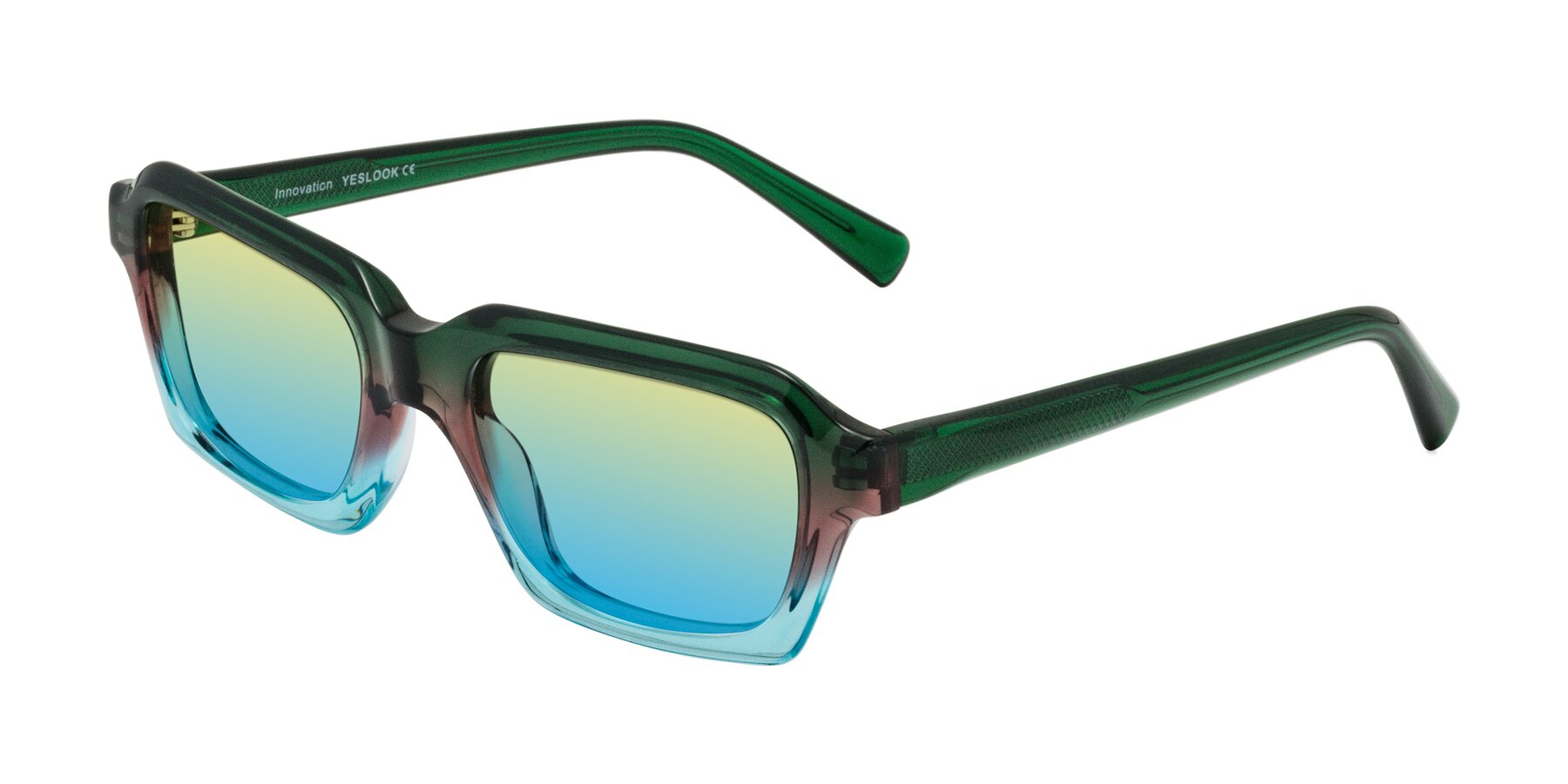 Angle of Innovation in Aurora with Yellow / Blue Gradient Lenses