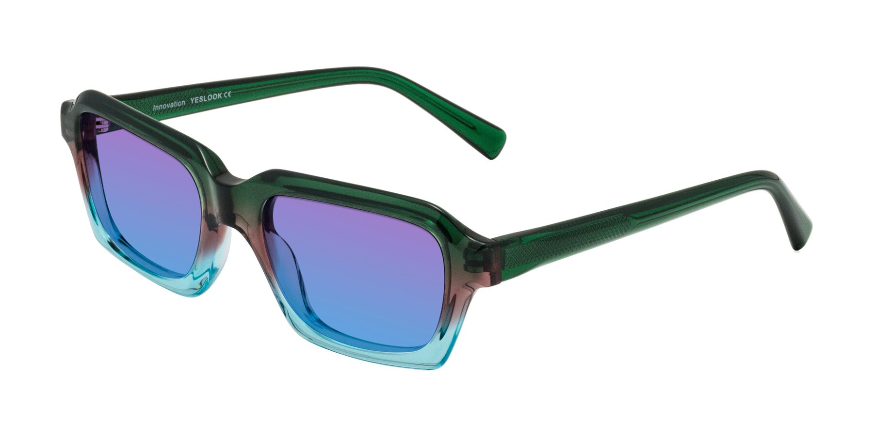 Angle of Innovation in Aurora with Purple / Blue Gradient Lenses