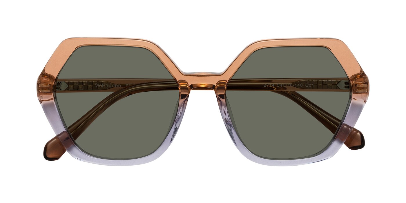 McFadden - Clear Brown/Clear Purple Polarized Sunglasses