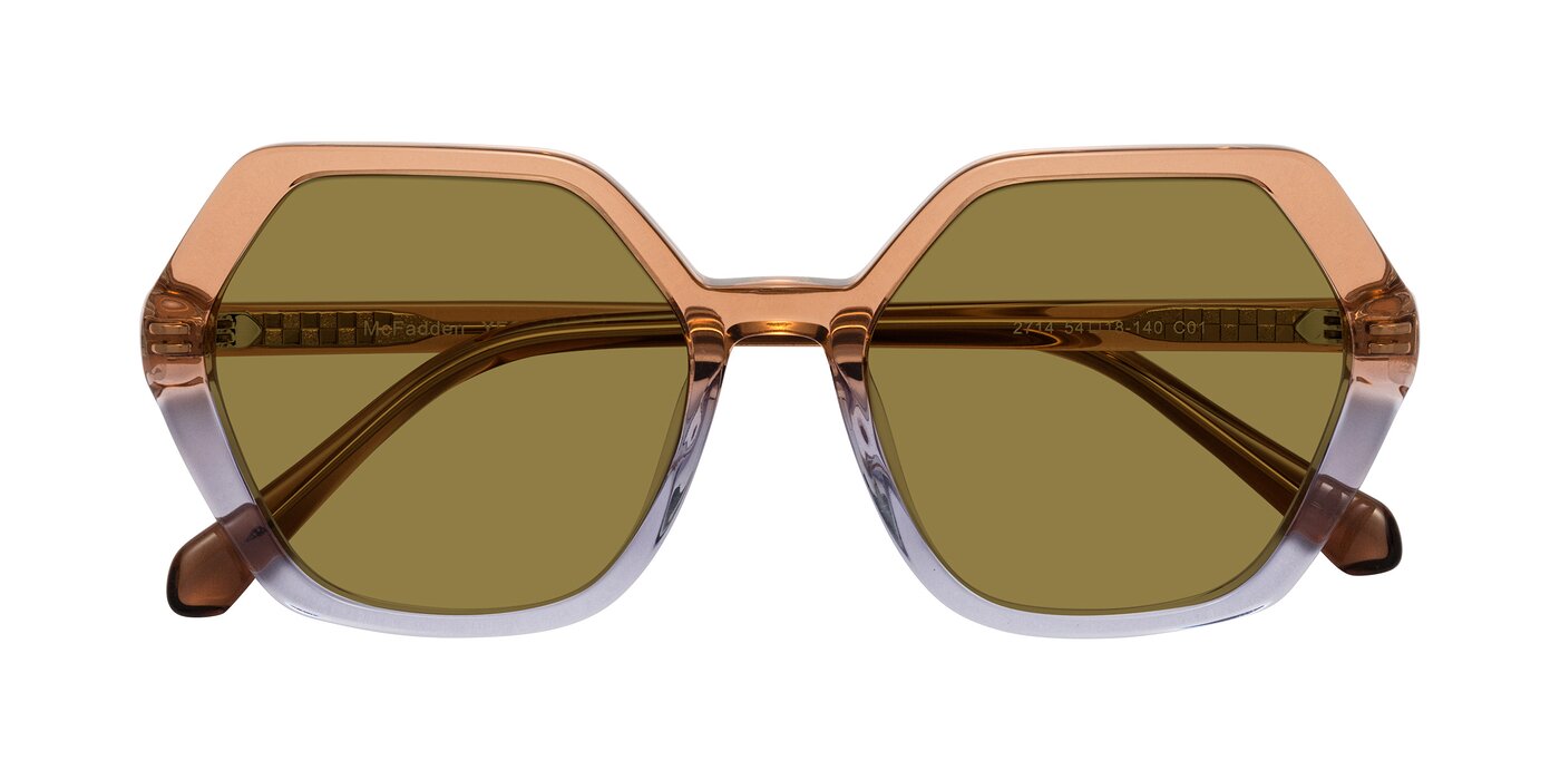 McFadden - Clear Brown/Clear Purple Polarized Sunglasses