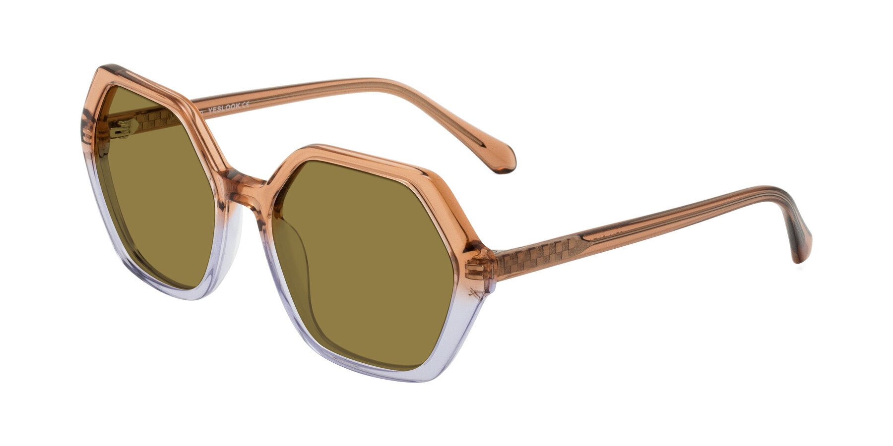 Angle of McFadden in Clear Brown/Clear Purple with Brown Polarized Lenses