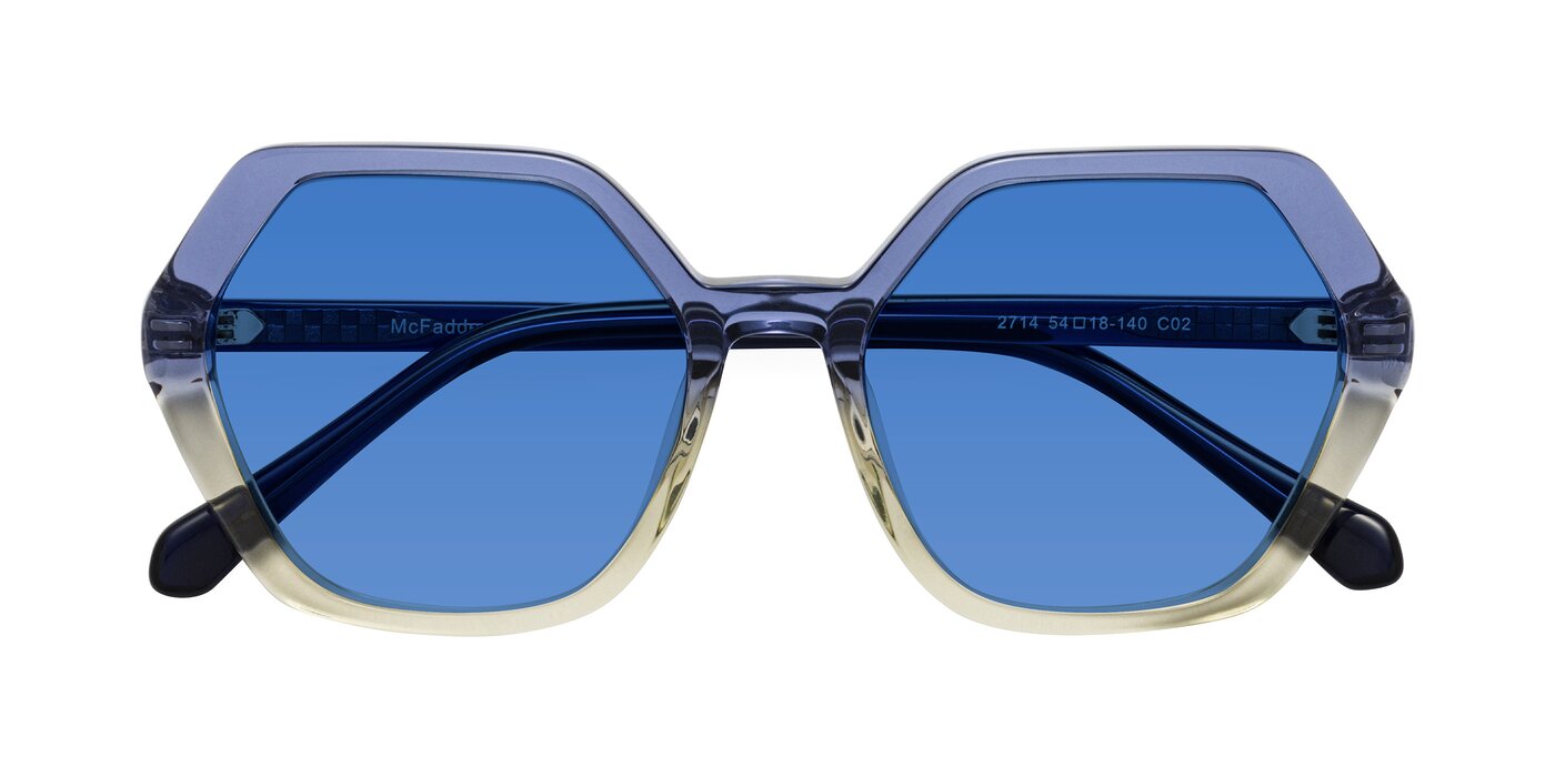 McFadden - Clear Blue/Clear Green Tinted Sunglasses
