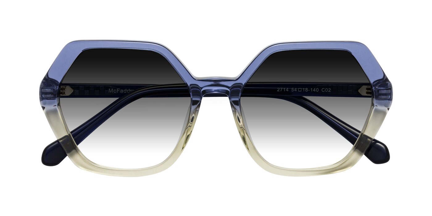 McFadden - Clear Blue/Clear Green Gradient Sunglasses