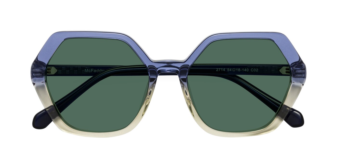 McFadden - Clear Blue/Clear Green Polarized Sunglasses