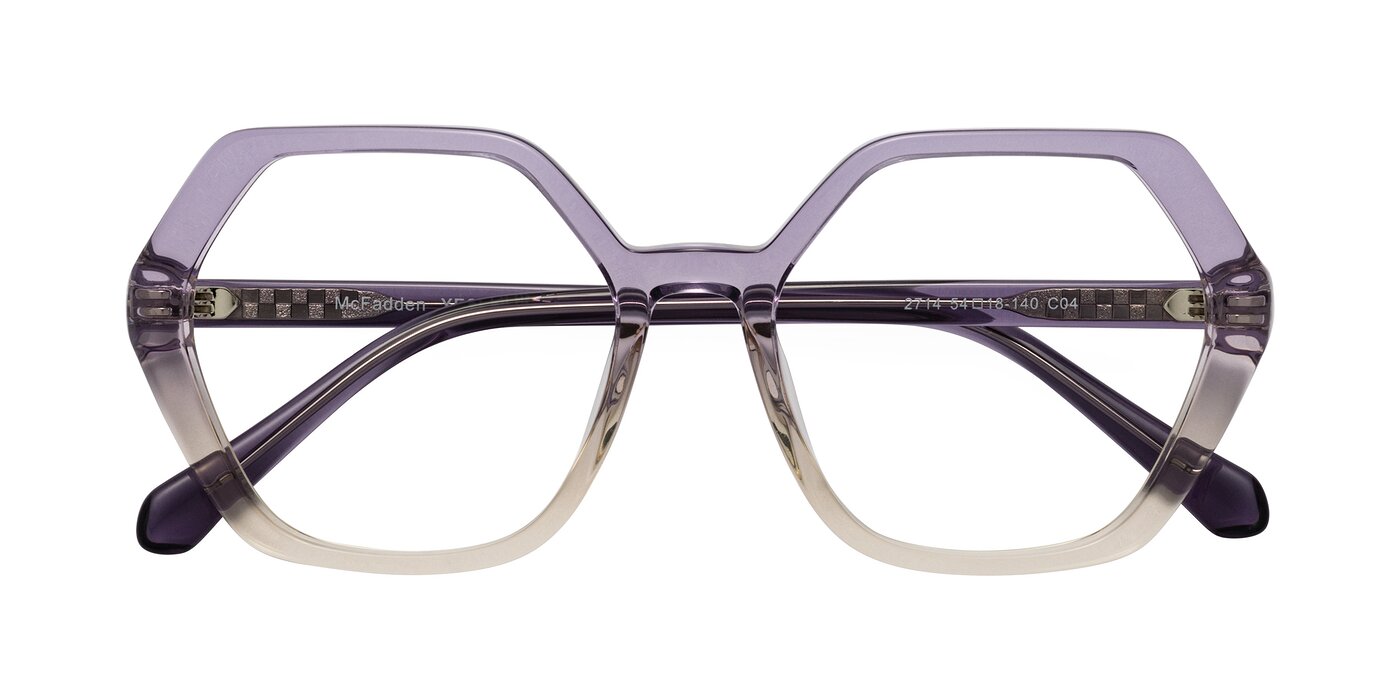 McFadden - Clear Purple/Champagne Eyeglasses