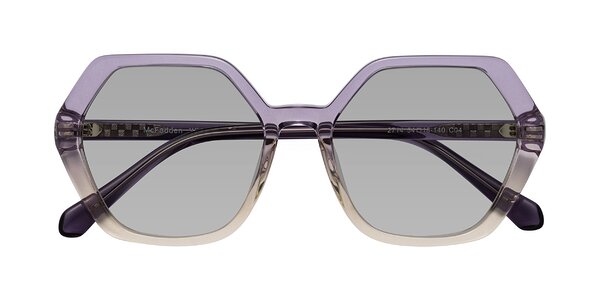 Front of McFadden in Clear Purple/Champagne