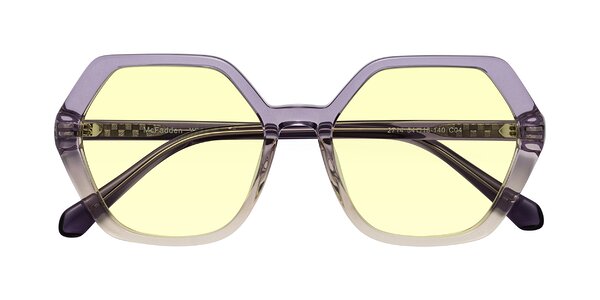 Front of McFadden in Clear Purple/Champagne
