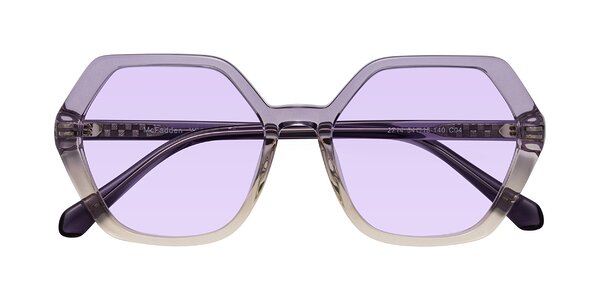 Front of McFadden in Clear Purple/Champagne