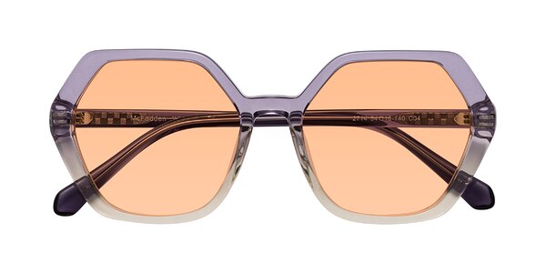 Front of McFadden in Clear Purple/Champagne