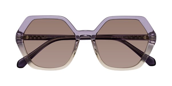 Front of McFadden in Clear Purple/Champagne