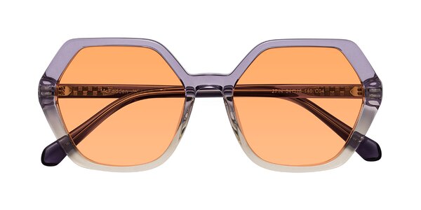 Front of McFadden in Clear Purple/Champagne