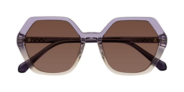 Front of McFadden in Clear Purple/Champagne