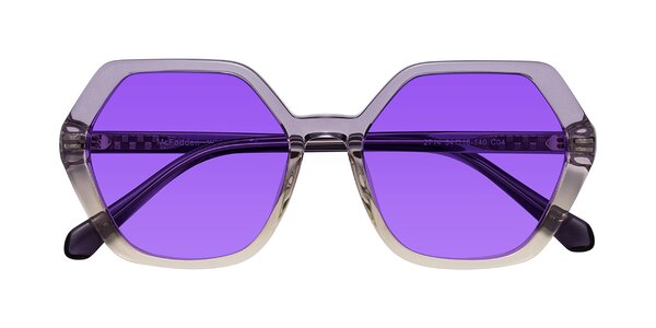 Front of McFadden in Clear Purple/Champagne