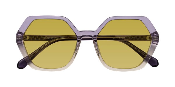 Front of McFadden in Clear Purple/Champagne