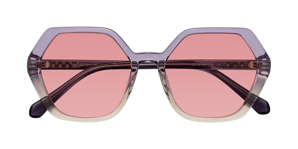 Front of McFadden in Clear Purple/Champagne