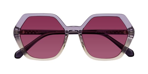 Front of McFadden in Clear Purple/Champagne