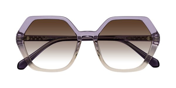 Front of McFadden in Clear Purple/Champagne