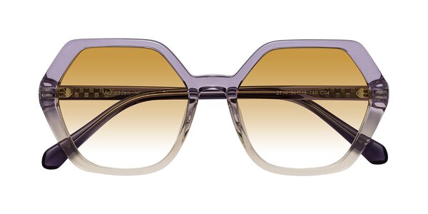 Front of McFadden in Clear Purple/Champagne